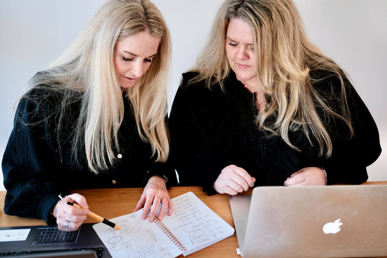 Nina Speelmann-Marquardt und Stephanie Merten Herzzeichen